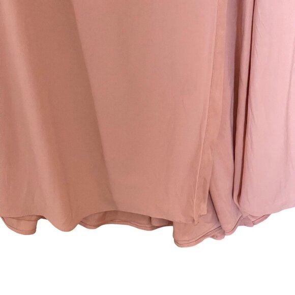 Mac Duggal Dress Gown Size 6 Pink Beaded Drop Shoulder Rhinestones 68163 $398 - Picture 8 of 16